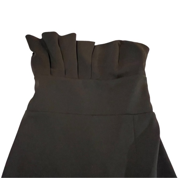 NWT Katie May Dignified Asymmetric Bustier Dress Black Small LBD Strapless mini - Picture 5 of 16